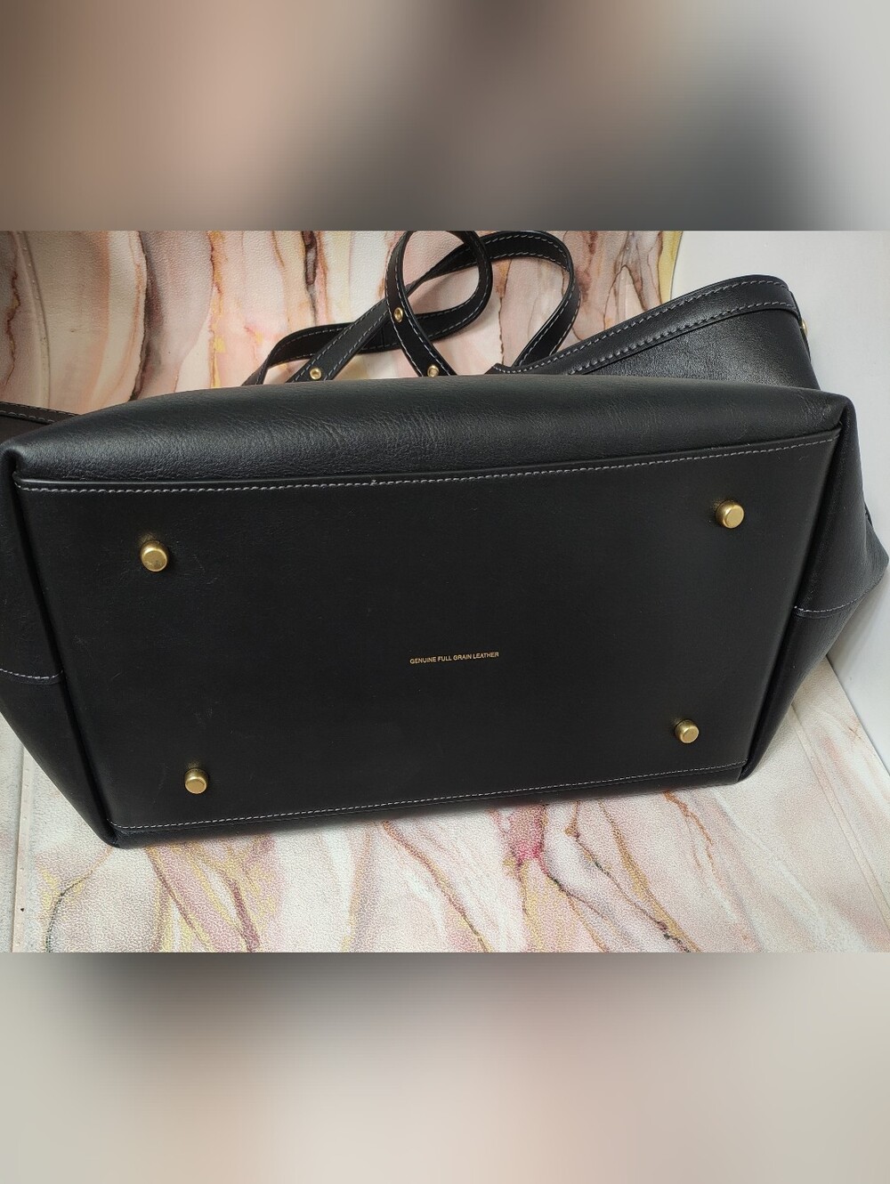 Coach CAM00 Gramercy Tote Bag Black EUC - Picture 6 of 14